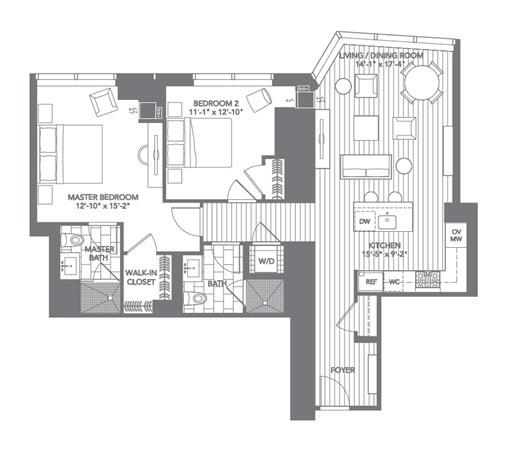 1 Franklin Street, Boston, Massachusetts 02110, 2 Bedrooms Bedrooms, 4 Rooms Rooms,2 BathroomsBathrooms,Condominium/co-op,For Sale,Franklin Street,71793613