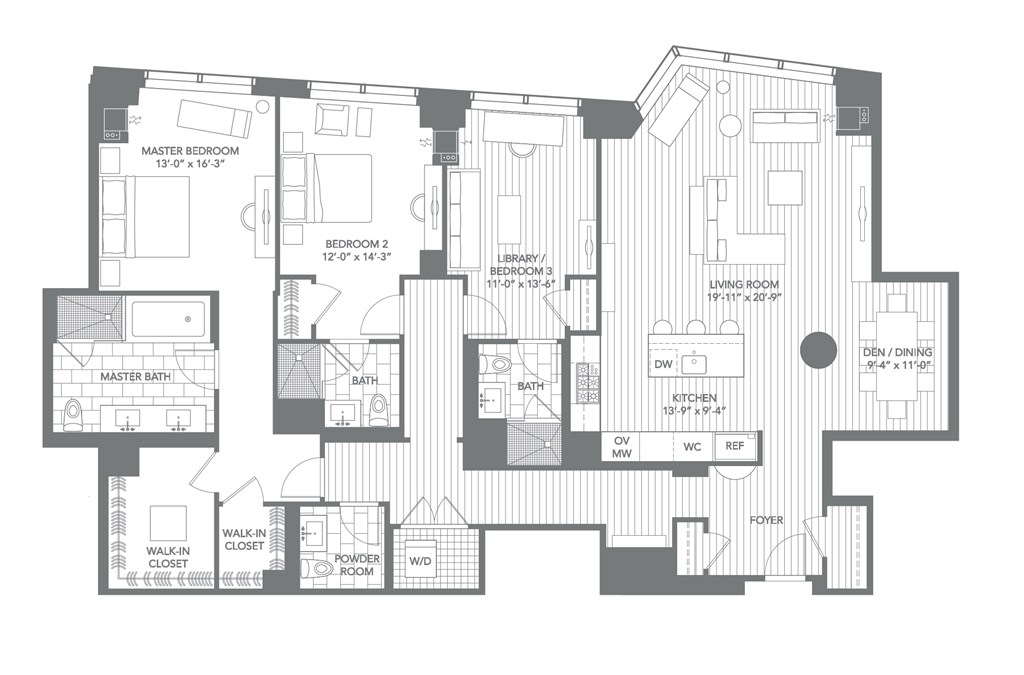 1 Franklin St, Boston, Massachusetts 02110, 3 Bedrooms Bedrooms, 5 Rooms Rooms,3 BathroomsBathrooms,Residential Rental,For Lease,Franklin St,73031954