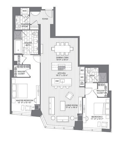 1 Franklin, Boston, Massachusetts 02110, 2 Bedrooms Bedrooms, 4 Rooms Rooms,2 BathroomsBathrooms,Residential Rental,For Lease,Franklin,73087789
