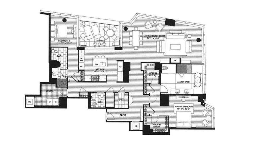1 Franklin Street, Boston, Massachusetts 02110, 2 Bedrooms Bedrooms, 4 Rooms Rooms,2 BathroomsBathrooms,Condominium/co-op,For Sale,Franklin Street,73110947