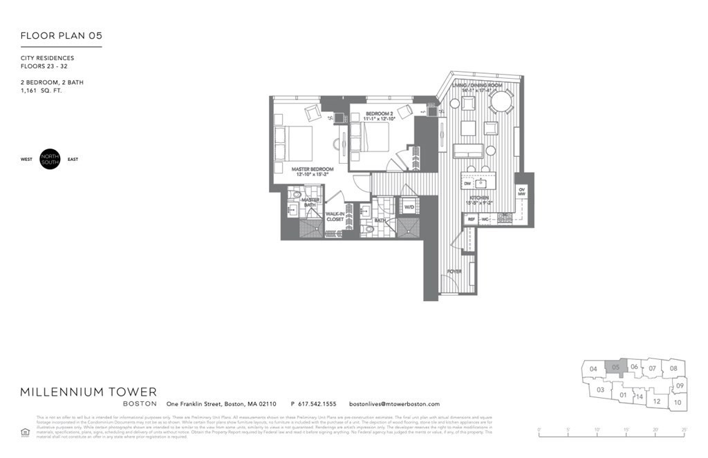 1 Franklin Street, Boston, Massachusetts 02110, 2 Bedrooms Bedrooms, 5 Rooms Rooms,2 BathroomsBathrooms,Residential Rental,For Lease,Franklin Street,73112050