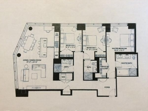 1 Franklin St, Boston, Massachusetts 02110, 3 Bedrooms Bedrooms, 8 Rooms Rooms,3 BathroomsBathrooms,Residential Rental,For Lease,Franklin St,73118967